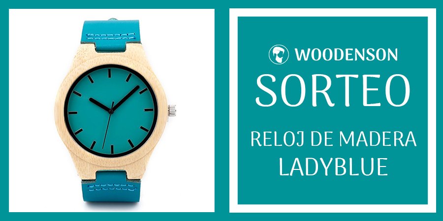 💥#SORTEO💥 
Reloj de #madera LADYBLUE 
⌚ goo.gl/6uLqWg 

🔵REQUISITOS🔵

💙 Haz RT
💙 Follow @Woodenson_
💙Menciona a un amigo