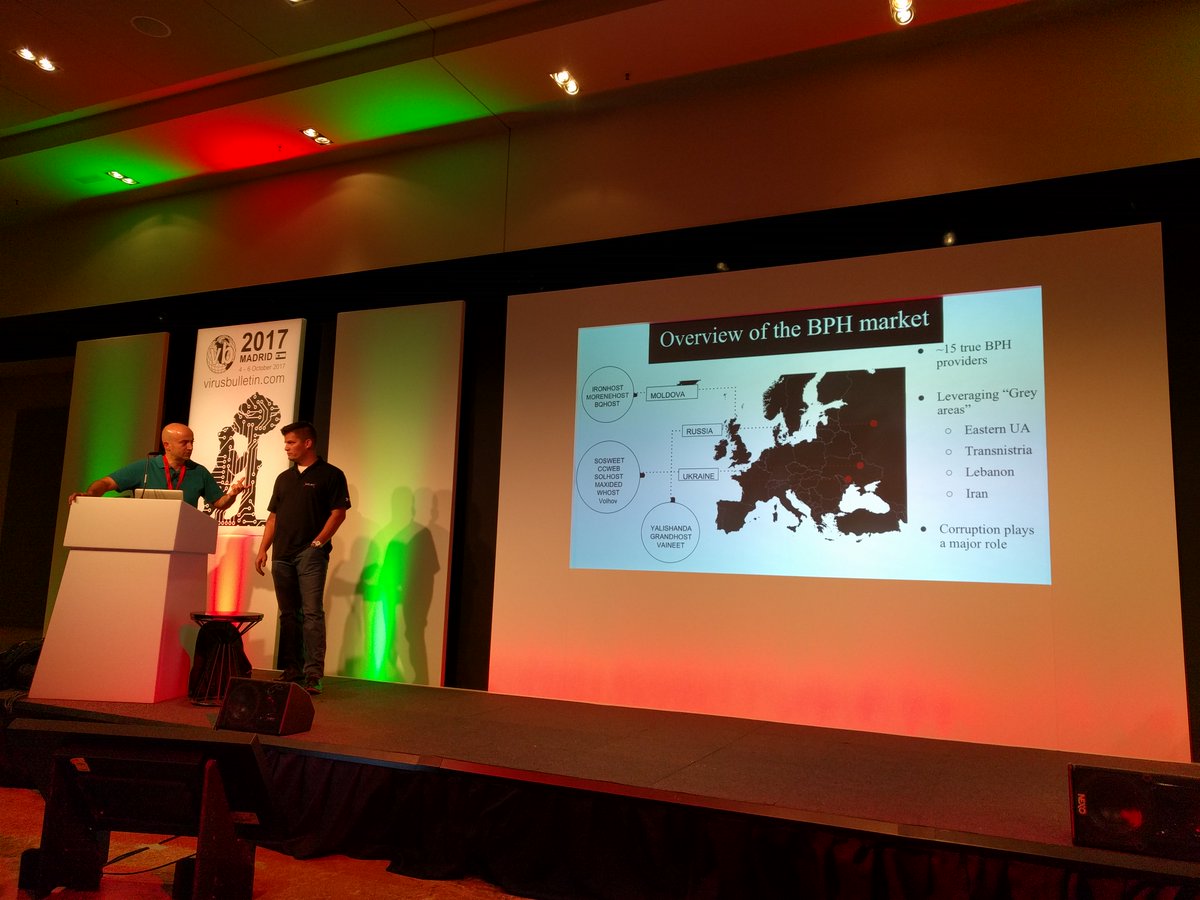 Alex_Ad's tweet image. Ukraine is the top bullet proof hosting location helping criminals with proxy, phishing, and C&amp;amp;Cs. #vb2017