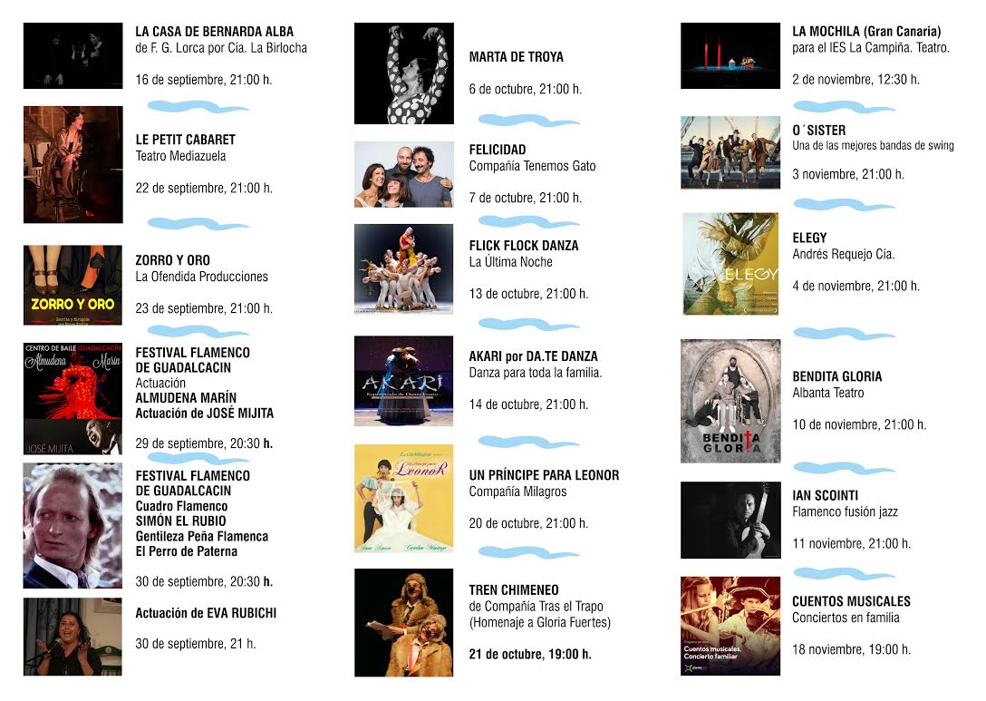 Jerez_Life's tweet photo. 📍 Toda la programación de Otoño en el Teatro Municipal de Guadalcacín. #JerezLife #JerezCultura @jerezciudad @PrensaAytoJerez https://t.co/v7RNjnO9KF