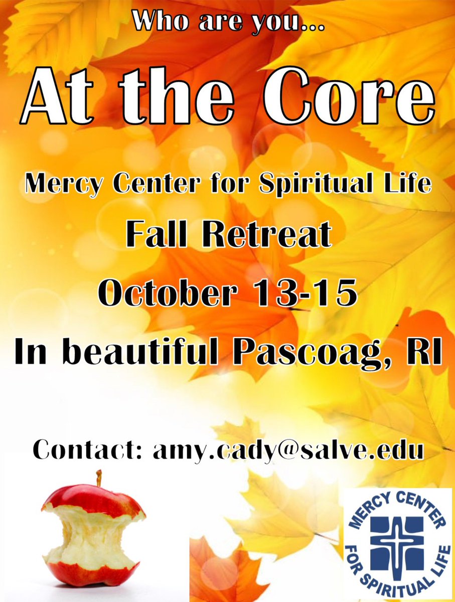 SalveReginaCSD's tweet photo. If you have not already, sign up for the Mercy Center Fall Retreat! #MercyCenter #Navigator #Anchor #FYT https://t.co/Ffy4xzl0yD