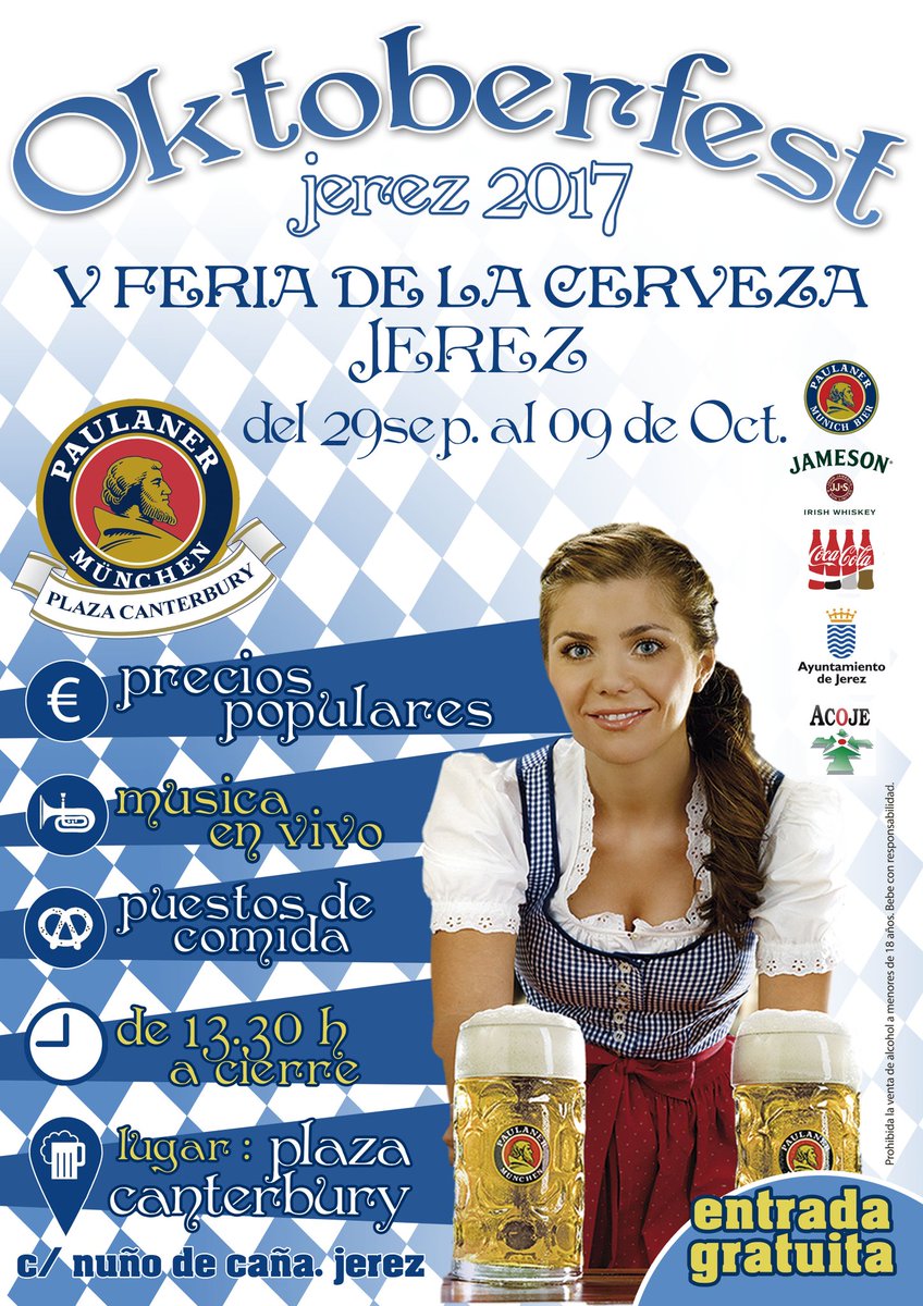 Jerez_Life's tweet photo. 📍🍺 Disfruta hasta el 9 de Oct. Del Oktoberfest en @PlazaCanterbury "V Feria de la Cerveza Jerez" @jerezciudad @PrensaAytoJerez #JerezLife https://t.co/6Pb8XoYt3e