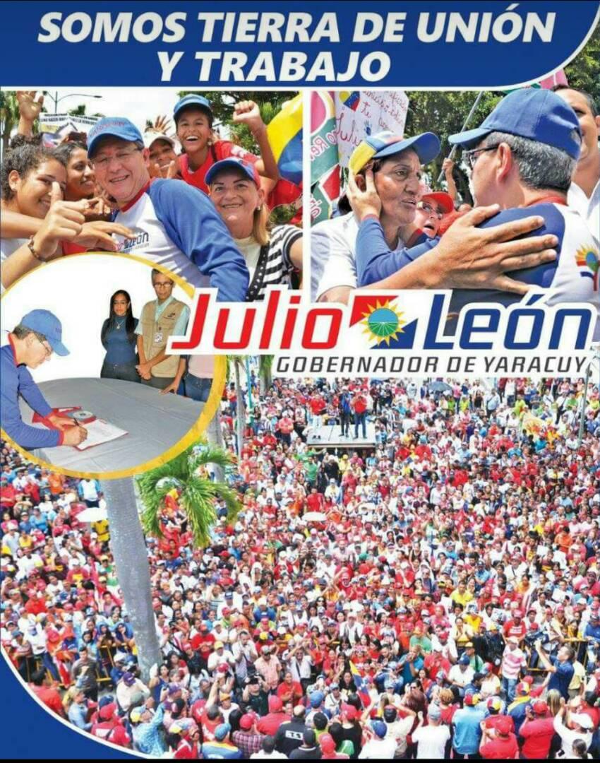 La <a href="/uney_oficial/">UNEY</a> <a href="/Sutrauney/">Trabajadores  UNEY</a> <a href="/FundaciteYara/">Fundacite Yaracuy</a> <a href="/UNEFAYARACUY/">UNEFA YARACUY</a> <a href="/ciepe/">Fundación CIEPE</a> <a href="/UPTYARACUY/">UPT DE YARACUY</a> invitan con <a href="/JULIOLEONYARA/">JULIO LEÓN HEREDIA</a>. Victoria!