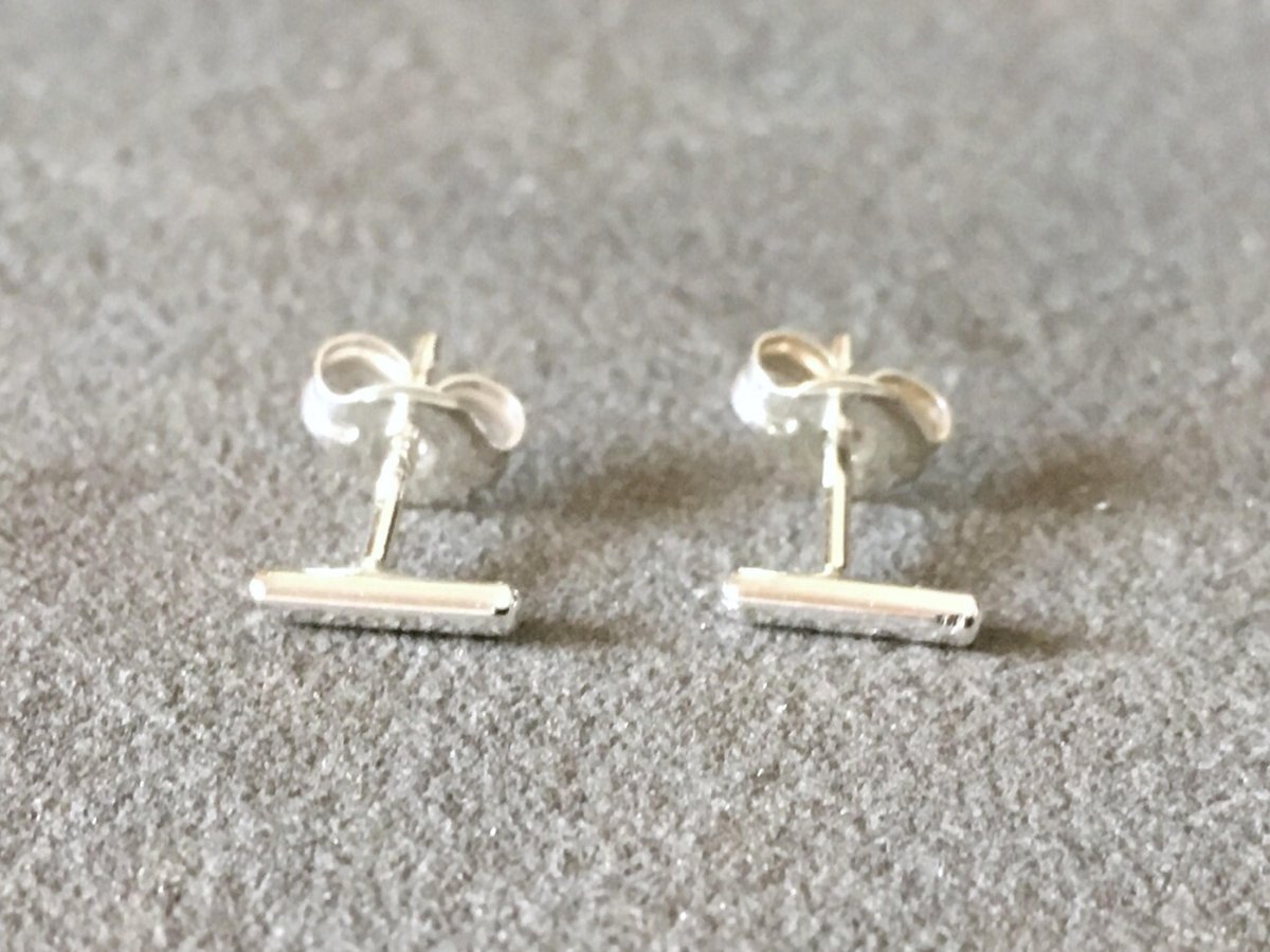 SilverSculptor's tweet photo. Bar Studs, Dainty Bar Earrings, Minimal Studs, Contemporary St… https://t.co/n3WHOQL0ij #SilverSculptor #SimpleStuds https://t.co/oj77GIB7vN