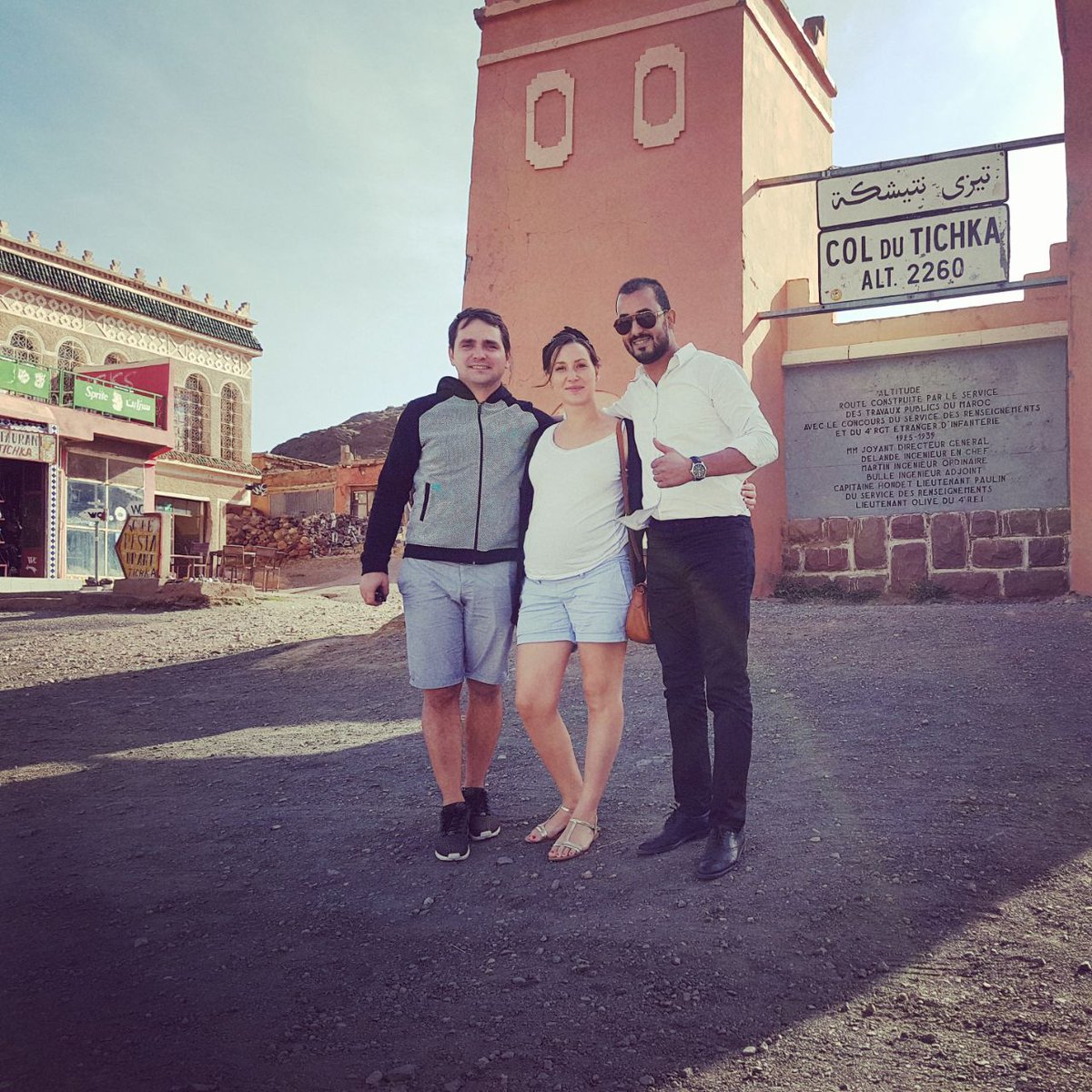 ClickExcursion's tweet photo. In #Ouarzazate, the door of the desert a couple had the best day with our driver Oussama 
#Tichka #Kasbah
#ClickExcursions 
#HandLTravel https://t.co/DwhW7oqb0l