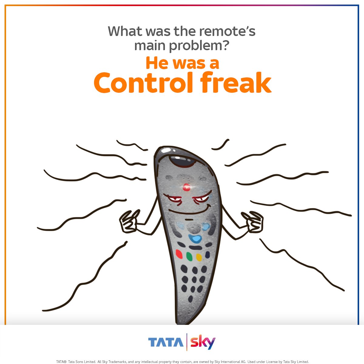 TataPlayin's tweet photo. When people are away, the remotes will play. 
We hope you like our remote sense of humor with these puns. #RemoteSeries https://t.co/w8h1EvqrSA