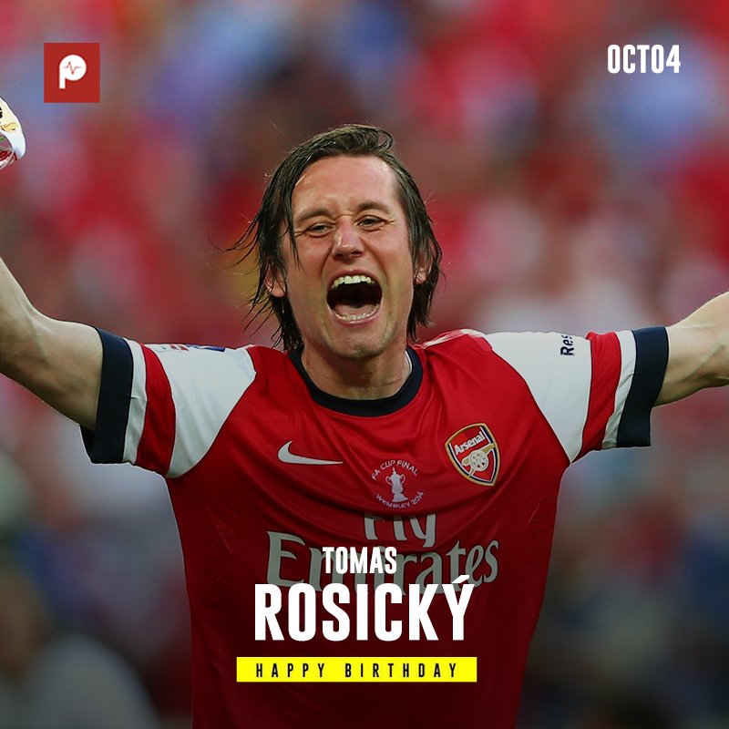 Happy Birthday to Former Arsenal Midfielder Tomas Rosicky!    