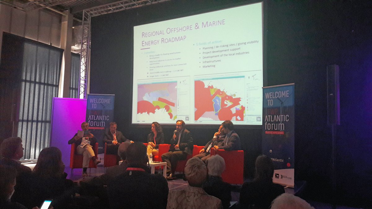 BretagneBDI's tweet photo. #FWPatlantic Round table presentation of the Groix and Belle-Ile floating wind projects with feedback from the MRE service port stakeholders https://t.co/VFVmOMFQeA