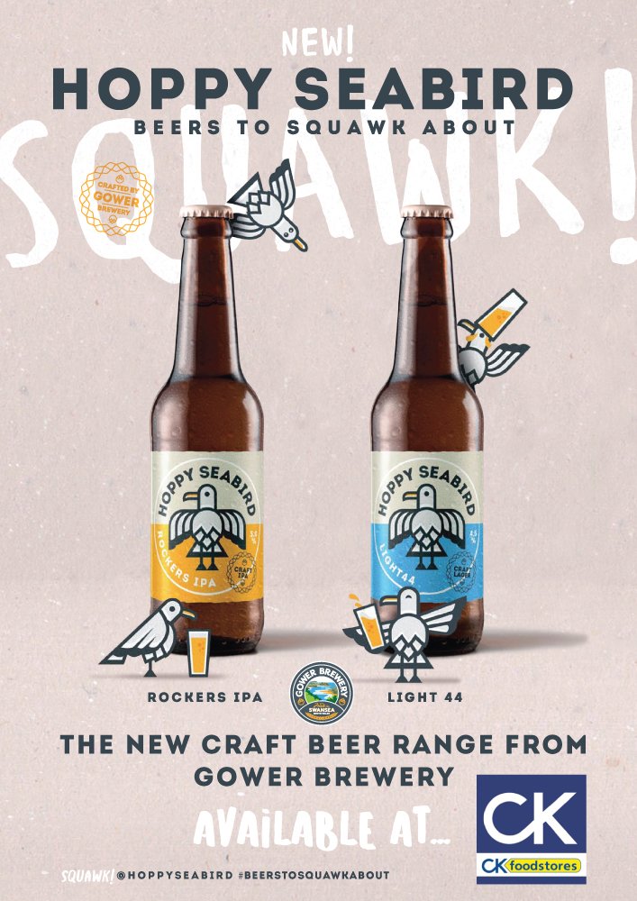 hoppyseabird's tweet photo. Did you know that our bottles are available to @CKSupermarkets and are currently on offer - 2 bottles for £2.50?! #GowerBrewery #IPA #Lager https://t.co/U7ZyaFW3OV