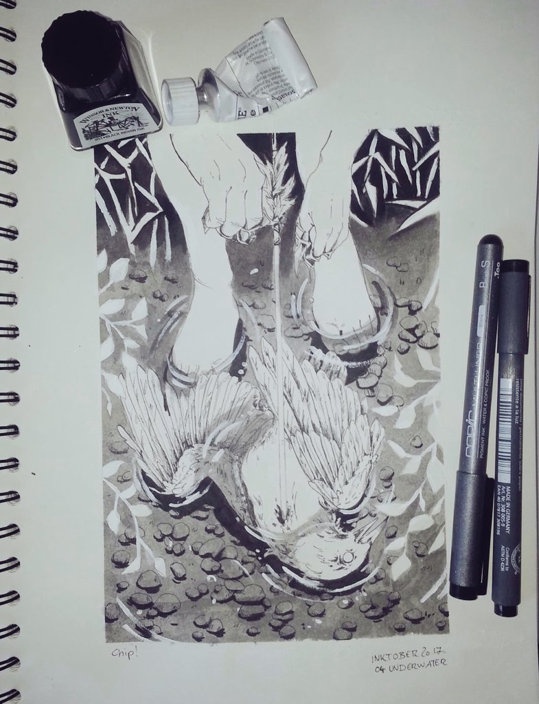 There you have it inktober! -hisssing hissing- 