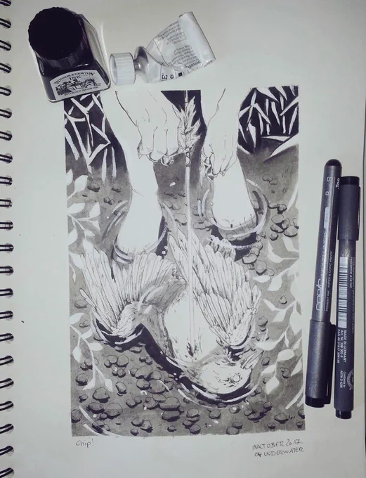 There you have it inktober! -hisssing hissing- 