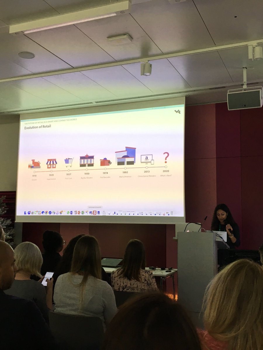 seanbrendan's tweet photo. @MonaWehbe sharing history and future of retail. #bingads #binglovesretail #vectorform https://t.co/vIJIzK0Fdx
