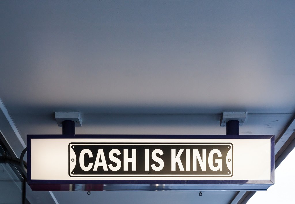 #Cash is king, cash is real, and cash at the bank account is an exact figure.