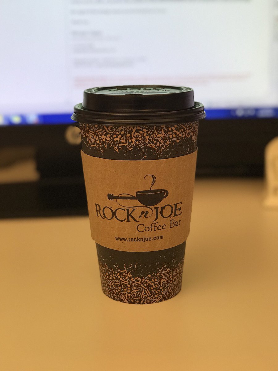 <a href="/rocknjoecoffee/">Rock 'n' Joe Coffee</a> making the work morning tolerable! You guys Rock! #Coffee #MoreTime4What