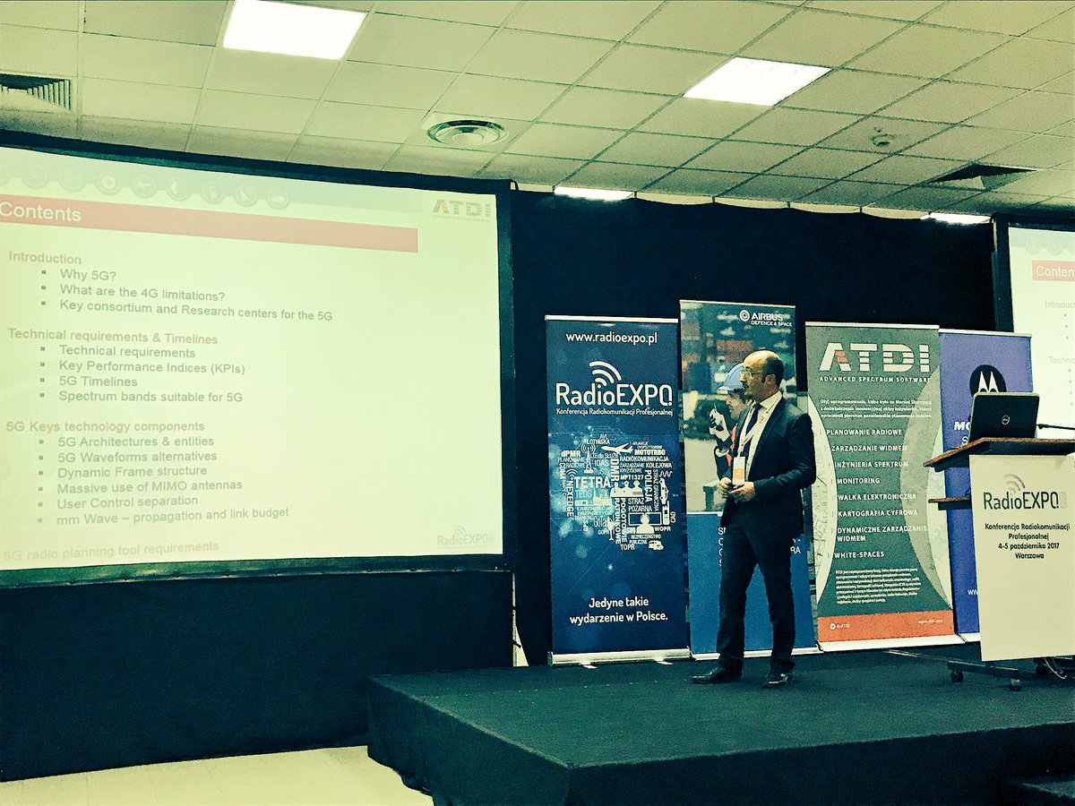 ATDI's tweet photo. Sami Nedhif #ATDI about #5G standard at #RadioExpo in Warsaw https://t.co/uESoxkuGoV https://t.co/jYteWQYOwm