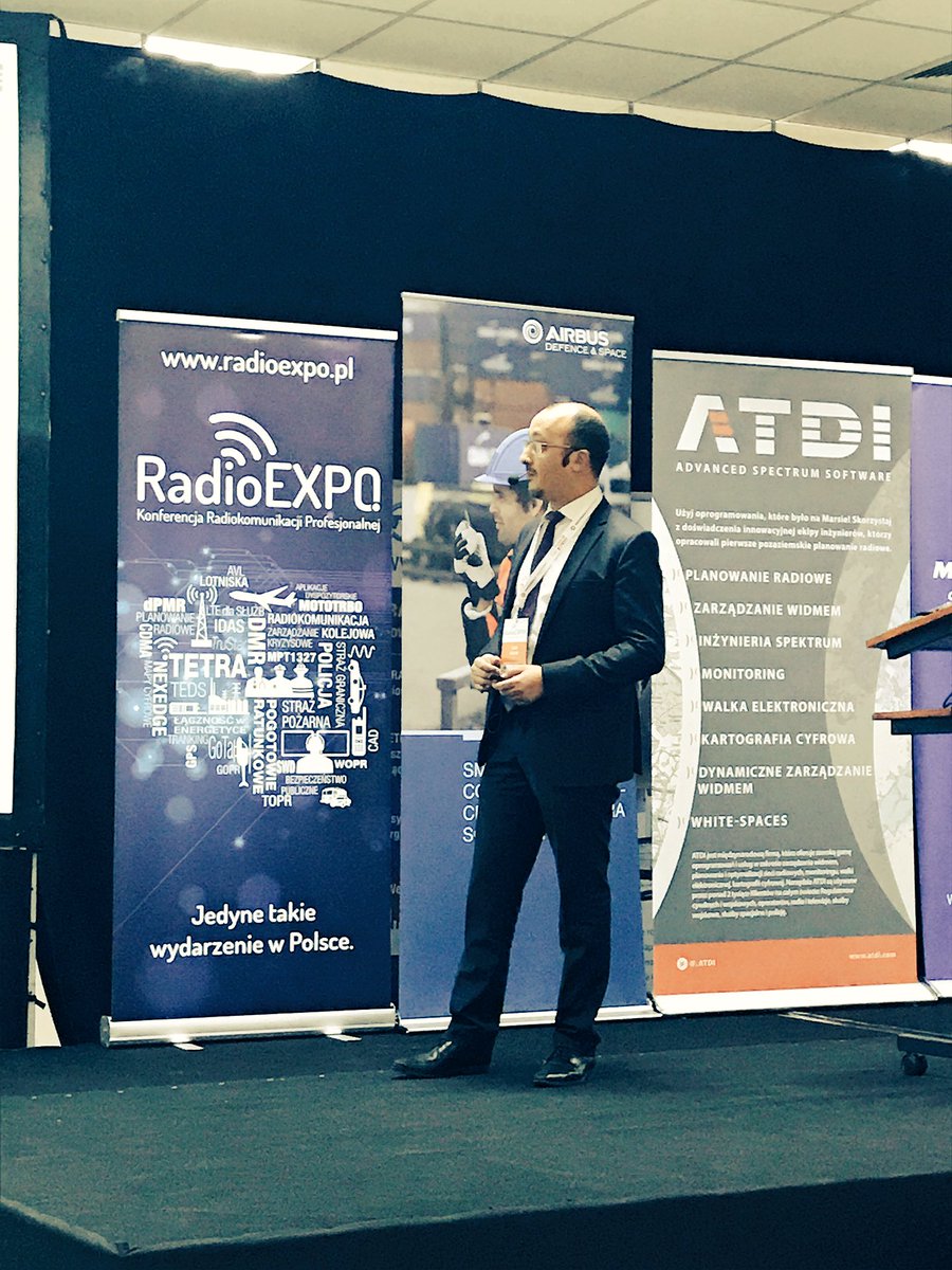 ATDI's tweet photo. Sami Nedhif #ATDI about #5G standard at #RadioExpo in Warsaw https://t.co/uESoxkuGoV https://t.co/jYteWQYOwm