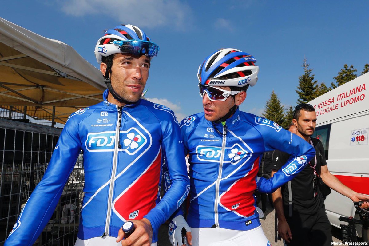 ThibautPinot's tweet photo. Courage à mon guerrier!! 💪 le meilleur est devant nous #2018 @EquipeFDJ @reichenbach_seb https://t.co/ucrsrYYUTY