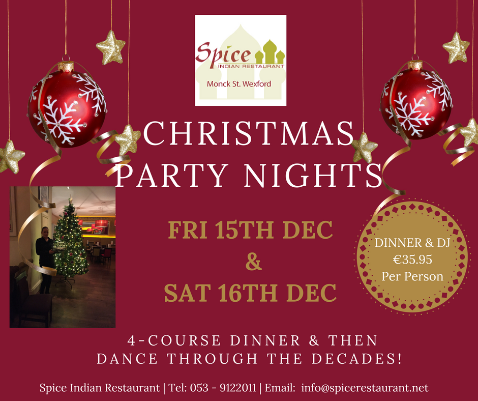 SpiceWex's tweet photo. Haven't got round to booking your #Christmas #party yet? Why not treat your team to an evening in @SpiceWex Enjoy Dinner followed by a DJ! https://t.co/EblDvAH6Uz