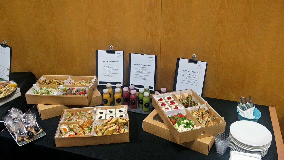 MattVernonChef's tweet photo. Bespoke Angel Hill Hospitality bento boxes @AngelHillFood @ServestFoodCo @CateringAcademy https://t.co/8SAHLIGtse