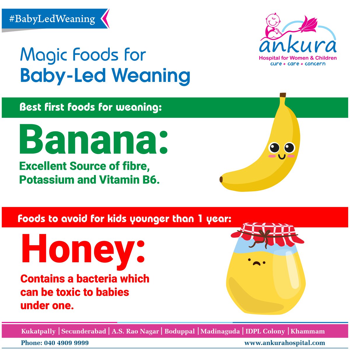 ankurahospitals's tweet photo. #MagicFoods for Baby-Led Weaning:

#BabyLedWeaning  #BestFirstFoods #VitaminB6 #SourceOfFibre #Baby #Foods #BestFoods #FoodsForBaby #Babies https://t.co/qI1D3Rlzxf