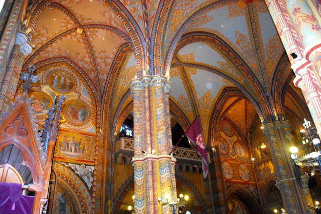 Tripvoflights's tweet photo. RT @sobore: Looking inside St. Matthias Church of Budapest, Hungary 
#travel https://t.co/X2h1e7gHro