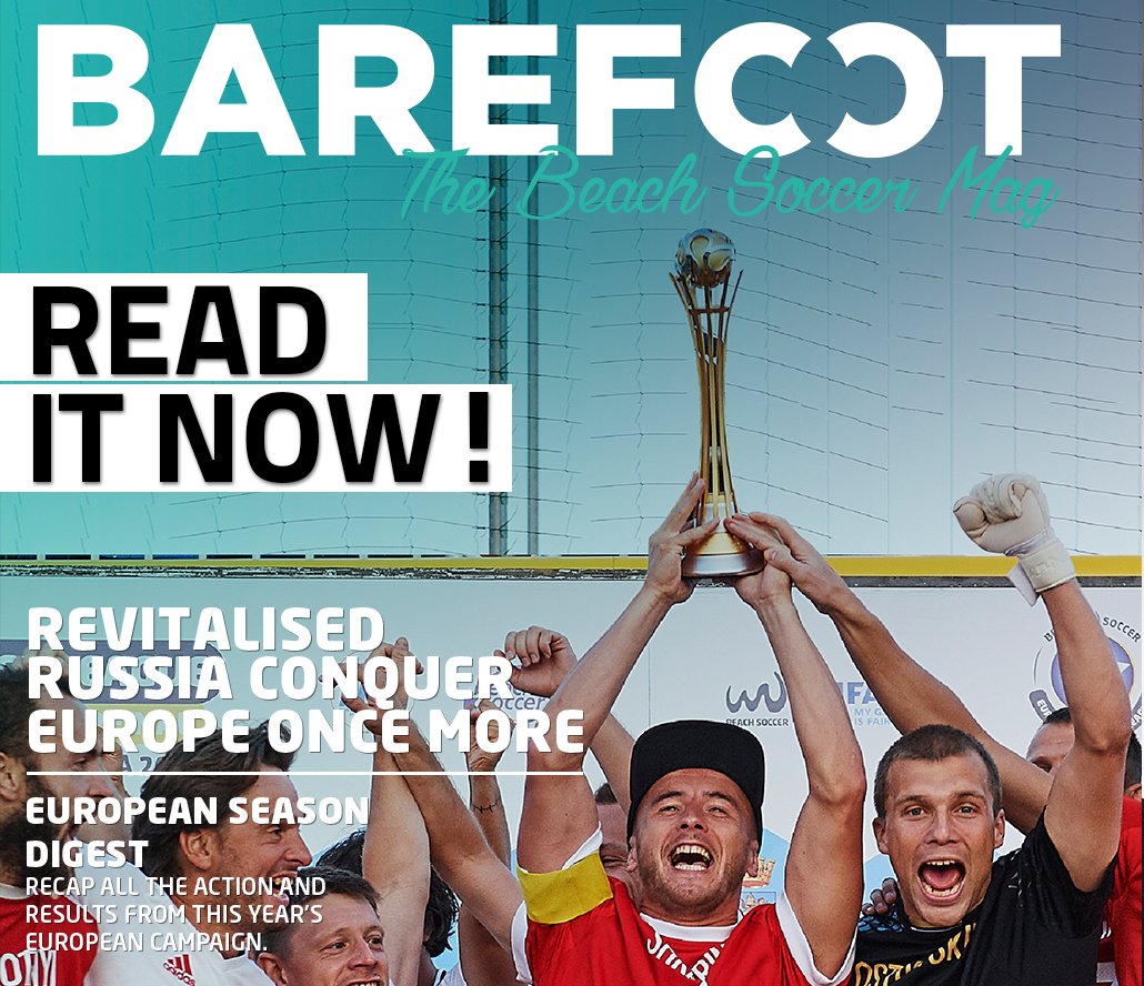 IT'S HERE! The latest edition of BAREFOOT: The #BeachSoccer Mag is out now to download online for FREE!

👉 beachsoccer.com/news/out-now-b…