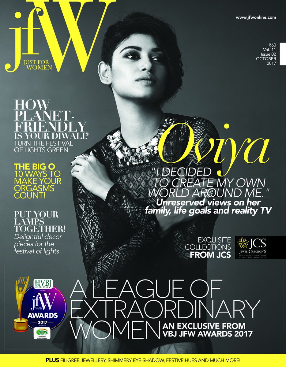 jfwdigital's tweet photo. Here it is! The gorgeous @OviyaaSweetz for JFW's October Issue. She is truly and unapologetically herself. Watch this space for more! https://t.co/pqv5swPE5o