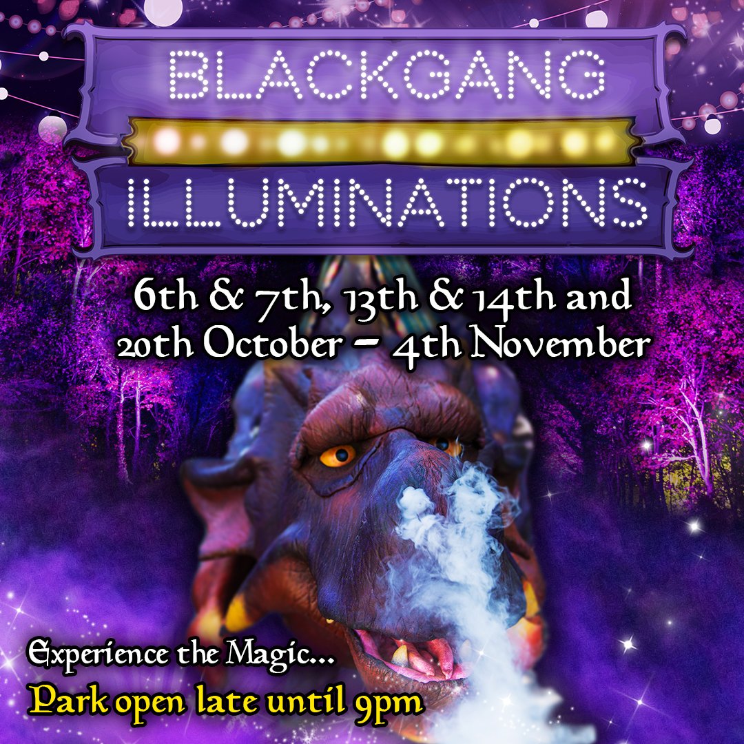 Blackgang’s Illuminations return bigger, better &amp; more magical than ever!As daylight begins to fade,the park awakens bit.ly/2xMrVfz