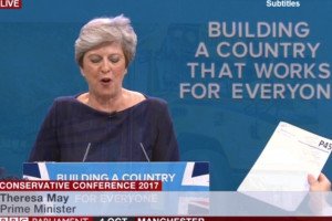 PONewsHub's tweet photo. NATIONAL: Protester disrupts PM’s speech to hand her a P45: PRIME Minister Theresa May’s speech at the… https://t.co/88cWmQdSvk #Portsmouth https://t.co/M6XyVq7cby