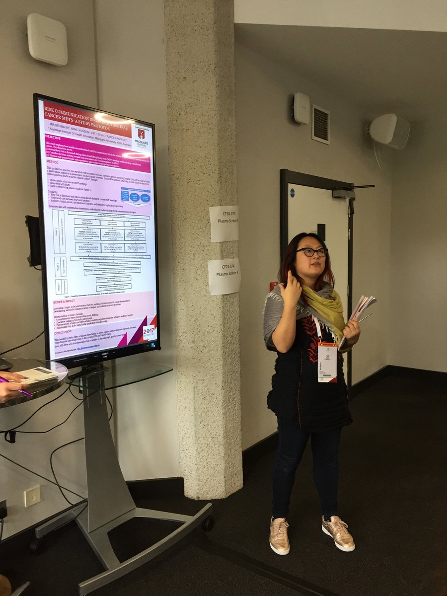 Robyn Clay-Williams (@rclaywilliams) on Twitter photo Communicating risk to patients: Patti Shih introduces a study protocol #ISQua2017 <a href="/frapport/">Frances Rapport</a> #AIHI Communicating risk to patients: Patti Shih introduces a study protocol #ISQua2017 <a href="/frapport/">Frances Rapport</a> #AIHI