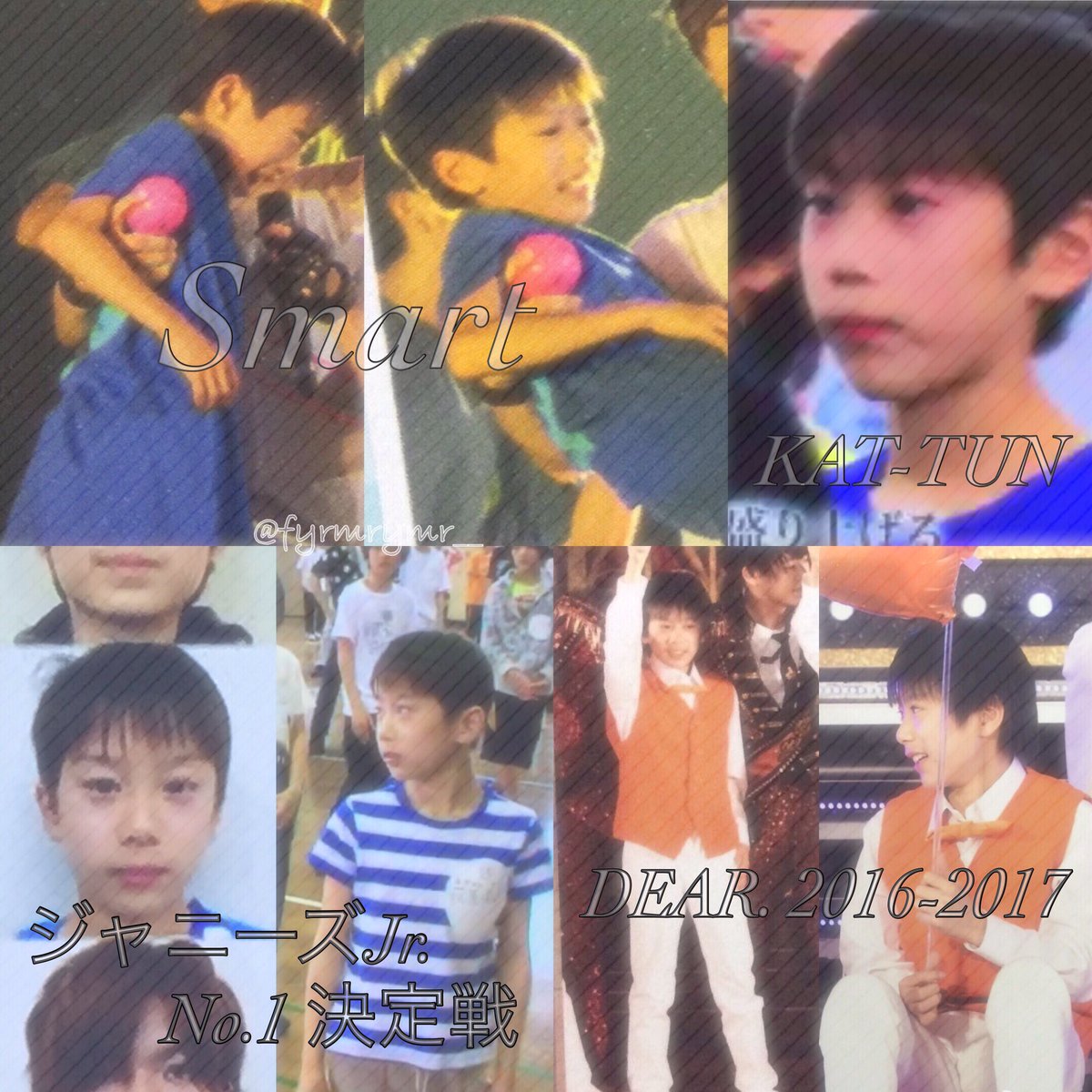 荻原青空くん
JUMP、KAT-TUNなどのバックについている子です☺️Smart魂では山田くんに抱っこされていたJr.です！年末年始のDEAR. 2016-2017ではFrom.で有岡くん担当のオレンジの風船を持っていた子です✨