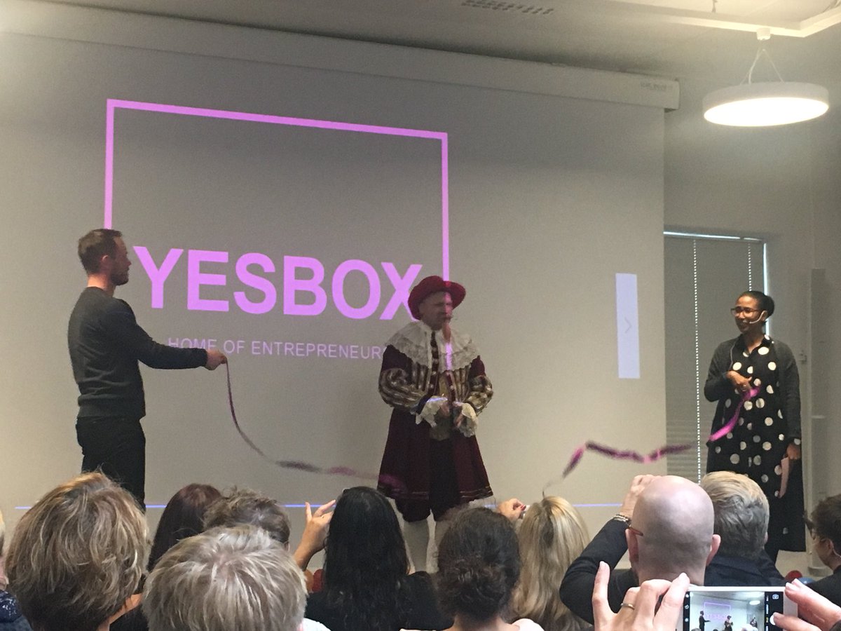 HerrOlsson's tweet photo. Nu är YESBOX invigt! @BRGgoteborg #gbgftw #härryda #starkregion #näringsliv #gamlestaden https://t.co/RPZKhFeLql