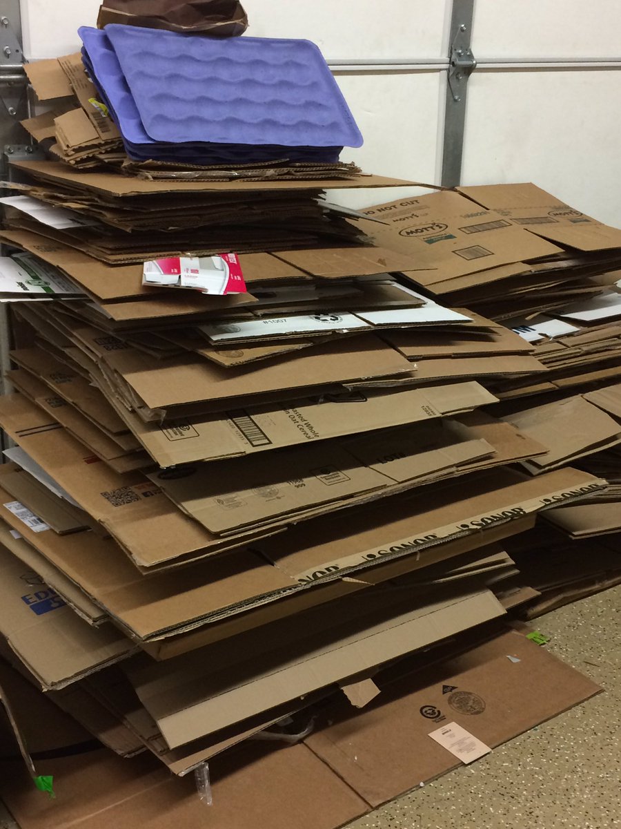 ideasforteacher's tweet photo. PBL Gold!!! Two weeks worth of cardboard at school = a lot of student learning!!! #cardboard #pblchat #flippedpbl #flippedclassroom #flgi https://t.co/ZmB6XKxx3h