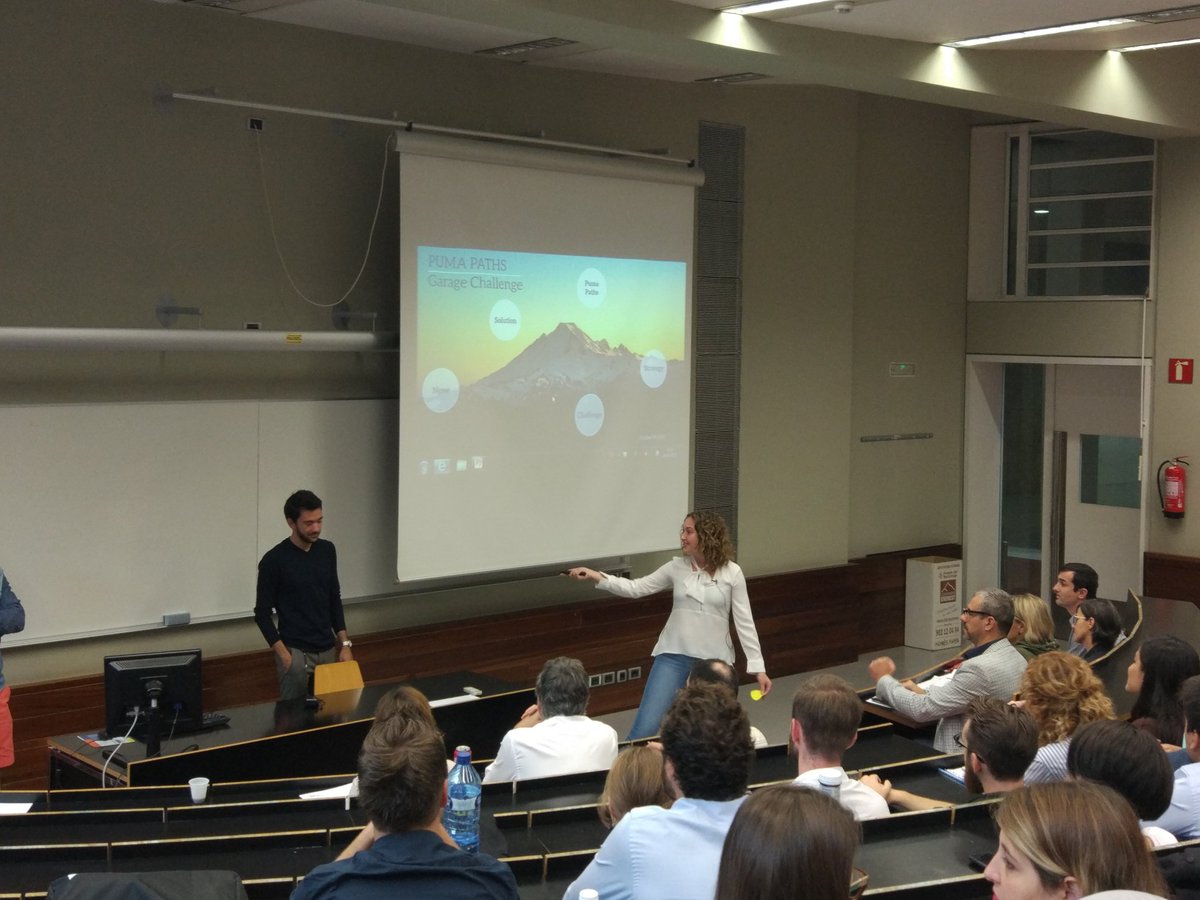 Claudiia_Pardo's tweet photo. #pumapath presenting! #challengegarage @PUMA @bsm_upf @InductES https://t.co/l5EMecqHzy