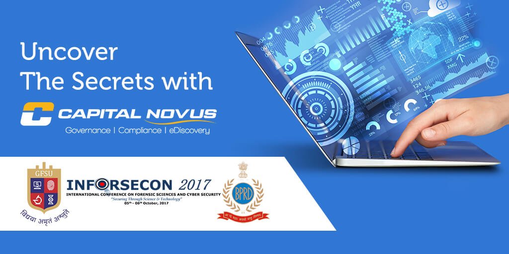 KnovosOfficial's tweet photo. The Countdown starts for #INFORSECON 2017! 
Come &amp; meet our experts at International Conference on Forensic Sciences and Cyber Security. https://t.co/7Lr7N9mzCz
