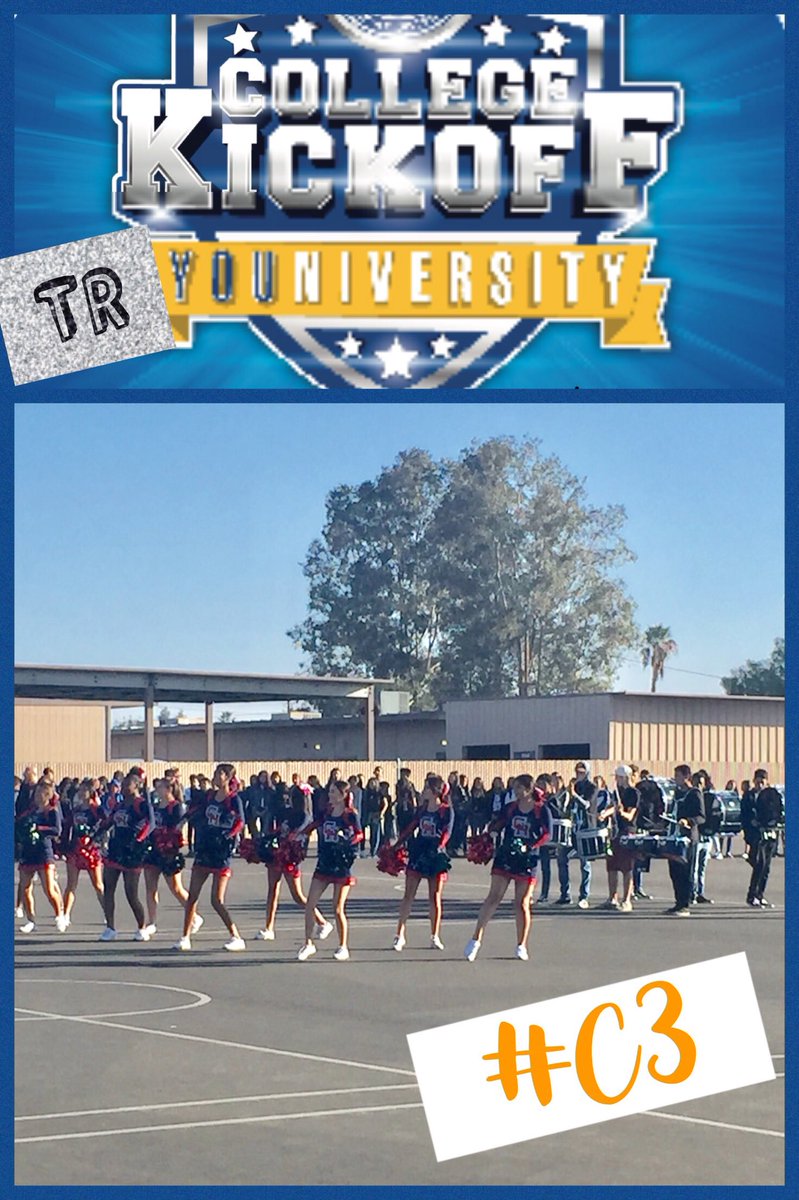 trmsvvusd's tweet photo. Thank you @CitrusHillCheer and CHHS Band @CHHSLizarraga for helping us kick-start College Kick-off Week! #C3 #vvusdcollegekickoff https://t.co/QX2JDDGqym