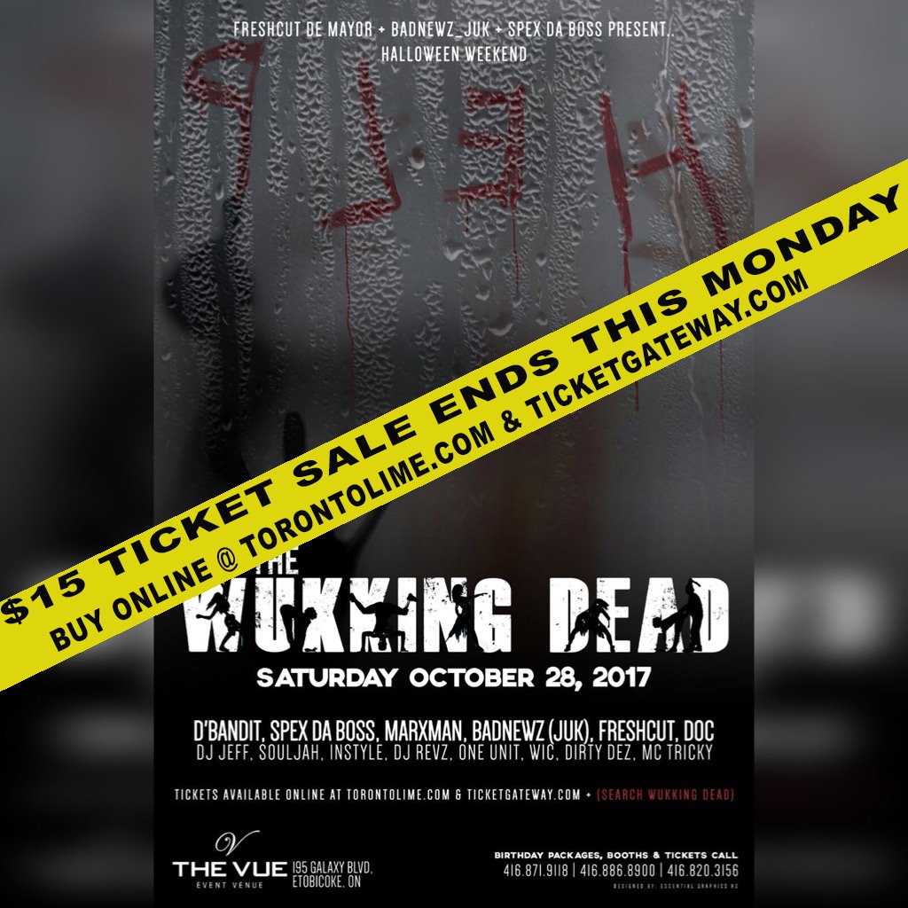 $15 Early Bird Ticket Sale Ends This Monday! #FearTheWukkingDead Returns to the VUE Sat Oct 28