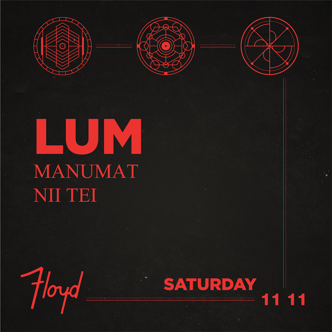 floydmiami's tweet photo. What a treat! 

November 11th we start the night off with @nii__tei and #Manumat with cool tunes ending with #Lum!

https://t.co/HQUnbUPenq https://t.co/kRMVv7FcjO