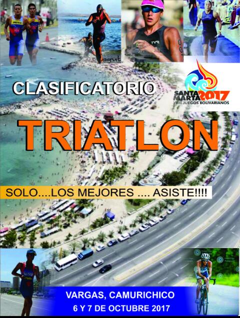 AmayaDavid9's tweet photo. 6y7 Oct. Clasificatorio con la verdadera gente d triatlon Venezolano. Estan todos invitados @Mindeporte @triatlonven @ARNALDOJSP @pinfantea https://t.co/xnmVwQsDwA