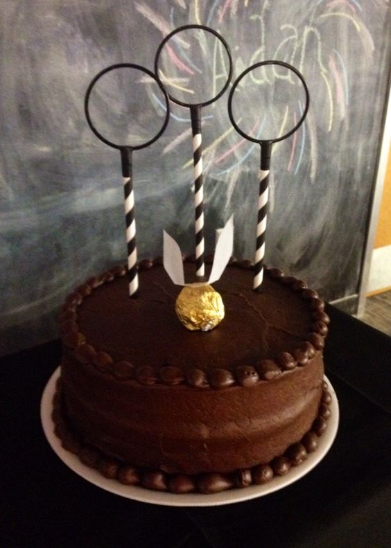 PotterWorldUK's tweet photo. Quidditch cake https://t.co/cielh6hUsx