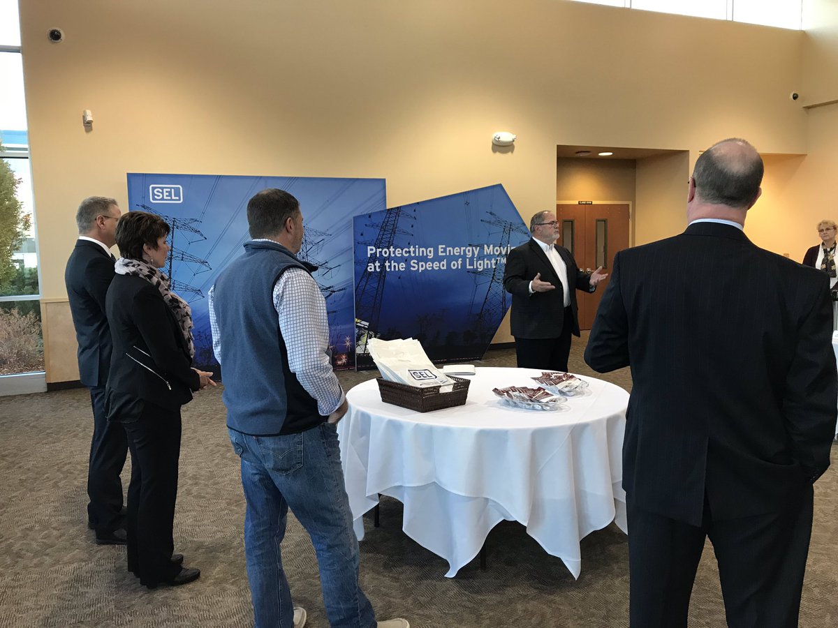 awbolympia's tweet photo. SEL is a great example of innovation and world-class employee-owned manufacturer! Thanks for hosting us, @SEL_News! #MfgisWA #isignedthebus https://t.co/AiC6Ll82dN