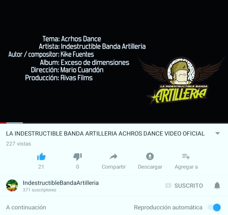 puraartilleria's tweet photo. Revisen en nuestro canal oficial el nuevo single ! Con mucho ritmo indestructible! https://t.co/AXDQVfizZG