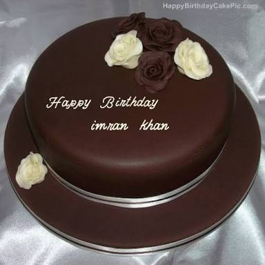  Happy Birthday Chocolate Cake For Imran Bhai