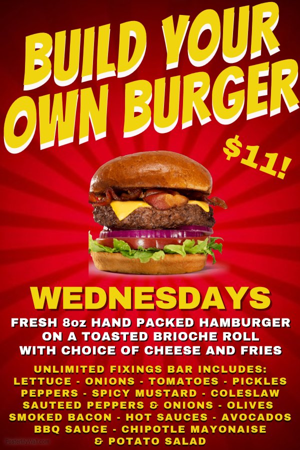 wolfertsroostcc's tweet photo. Bingo &amp; Build Your Own Burger Tonight! :-) 
$5 a card, $11 a burger, 7pm-9pm https://t.co/duWl6X8LiF