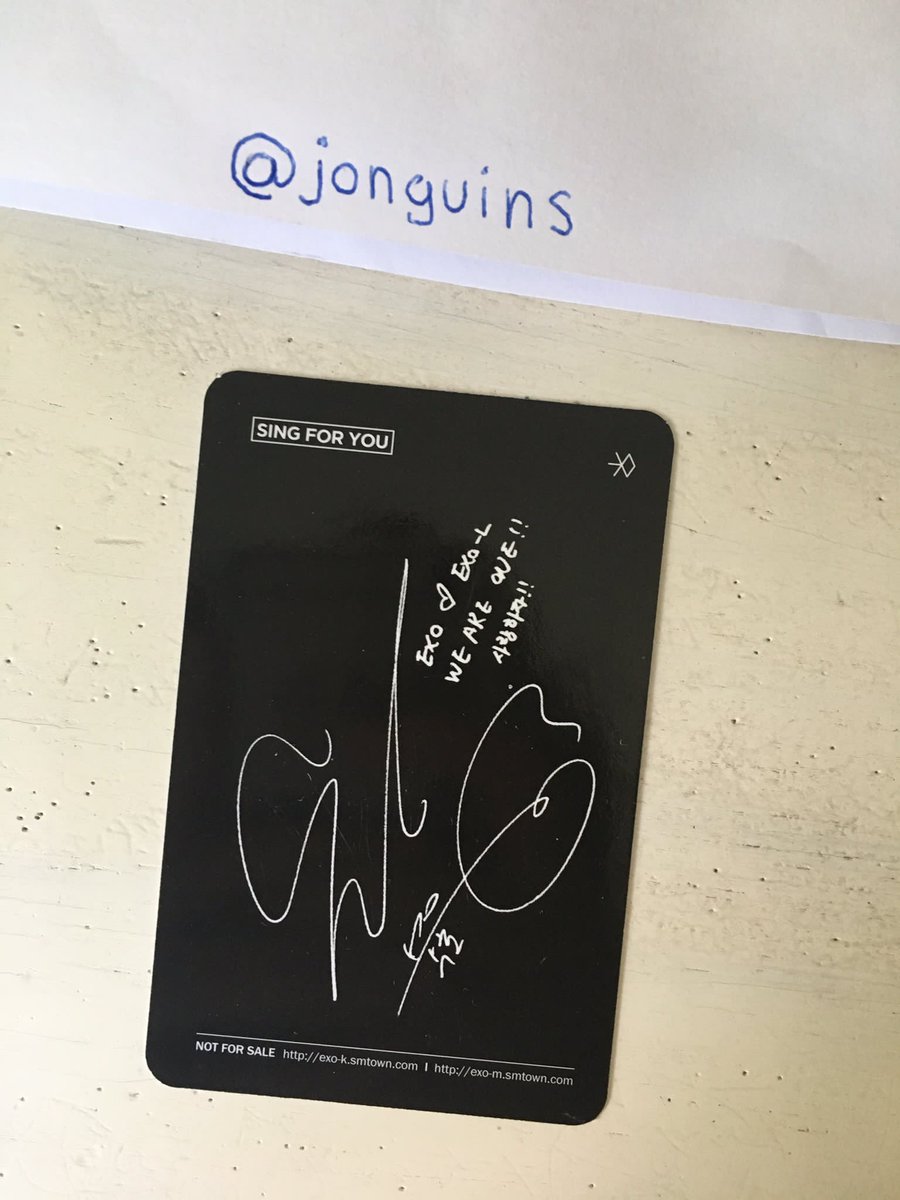 iIovekimjongin's tweet photo. wtt
have: suho sing for you (chinese)
want: kai lotto (any version)
location: spain
worldwide: yes https://t.co/eJ3iY7hKGC