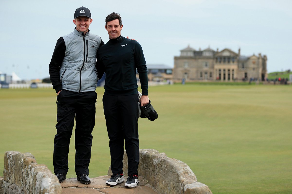 dunhilllinks's tweet photo. "It was great playing with Rory and getting his insights into the Old Course. You can't buy that kind of experience." @connor_syme https://t.co/E0fvAeBs41