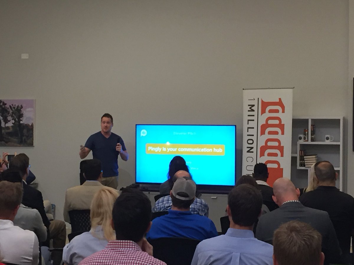 Former guest <a href="/noaheverett/">Noah</a> pitches his new co <a href="/Pinglyapp/">Pingly</a> at <a href="/1MC_Chs/">1 Million Cups Chs</a>