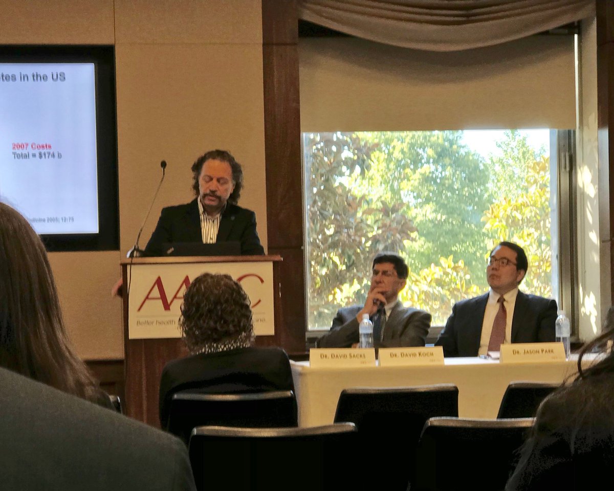 myADLM's tweet image. AACC’s Dr. Sacks explains how #EarlyTesting for prediabetes can prevent complications, but 90% of people don’t know they have it