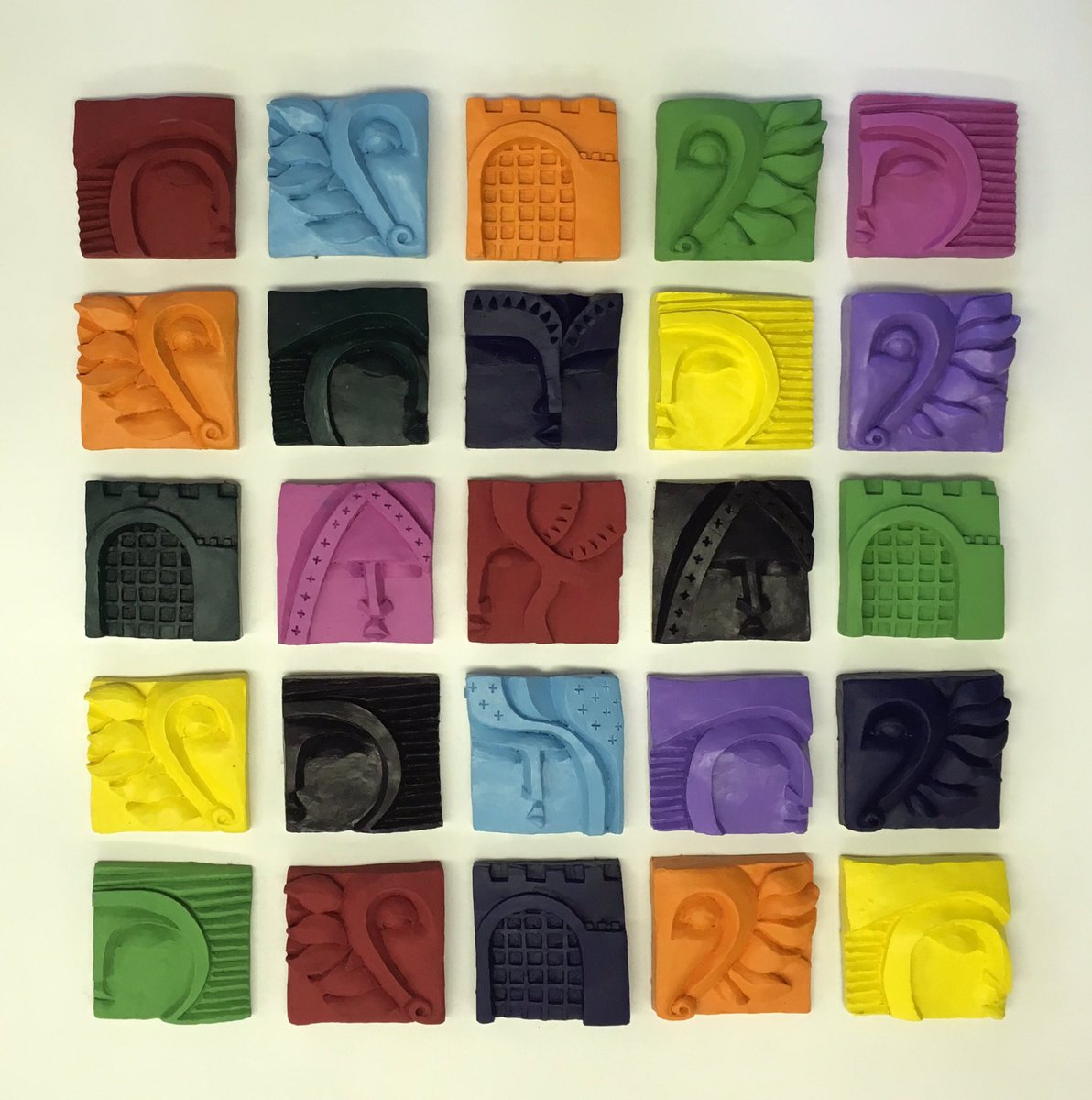 Richard H Chapman new wall sculpture based on chess pieces