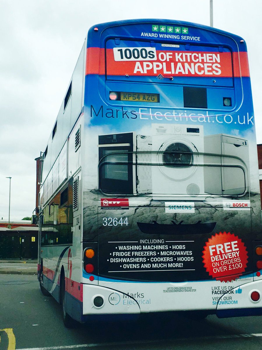 Have you seen <a href="/MarksElectrical/">Marks Electrical</a> on the <a href="/arrivamidlandsE/">Arriva Midlands East</a> buses in Leicester.. they look fab! <a href="/ExterionMediaUK/">Exterion Media UK</a> <a href="/HintmediaUK/">Hint Media</a> #OOH