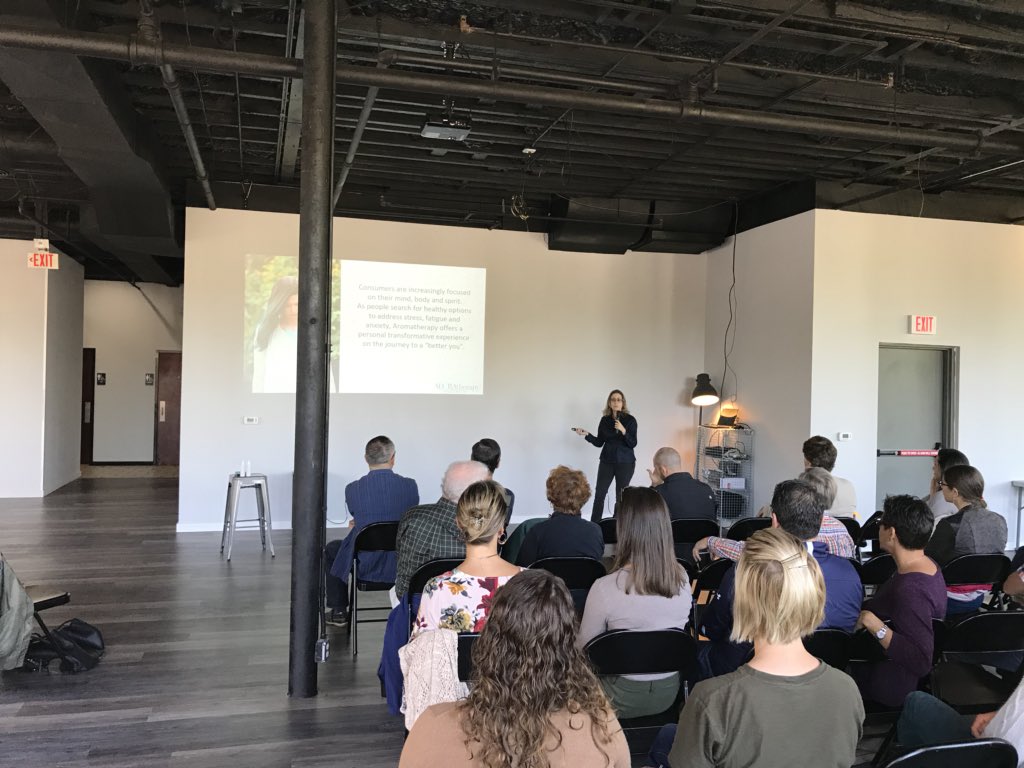 gbglackin's tweet photo. @1MillionCupsAVL @ADORAtherapy Great talk from Laura McCann at 1MC! https://t.co/Ok3kCAyRMW